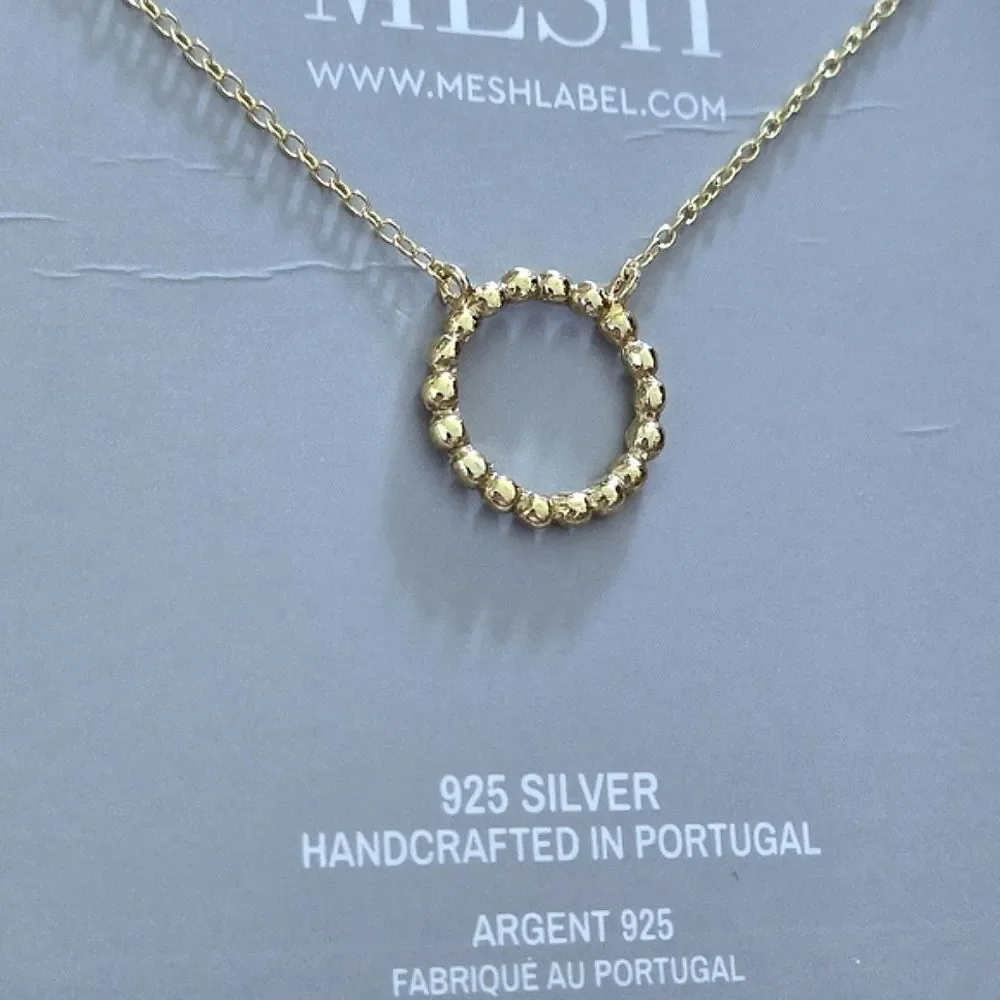 MESH Stationary Open Circle⭕️ Necklace